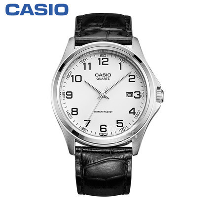 【香港直邮】卡西欧手表 男士简约时尚皮带防水男表MTP-1183E-7B