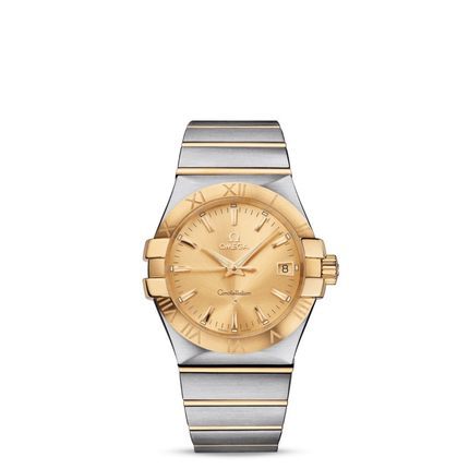 瑞士手表  欧米茄Omega手表男 石英表 间金123.20.35.60.08.001