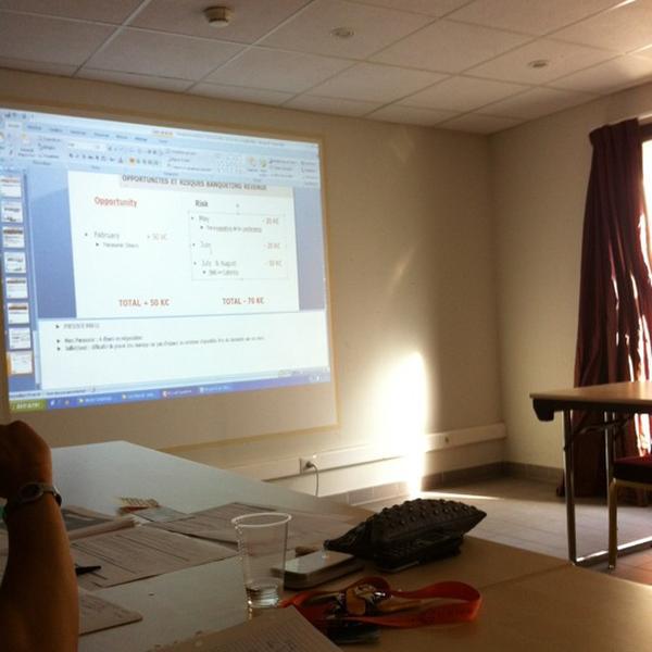 Photo taken at Casino Partouche Palais de la Mediterranée by Christophe A. on 10/24/2012