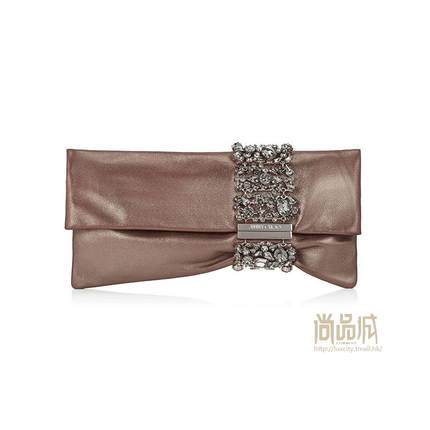 正品直邮jimmy choo周仰杰2016新款女包水晶手镯手拿包CHANDRAMHY