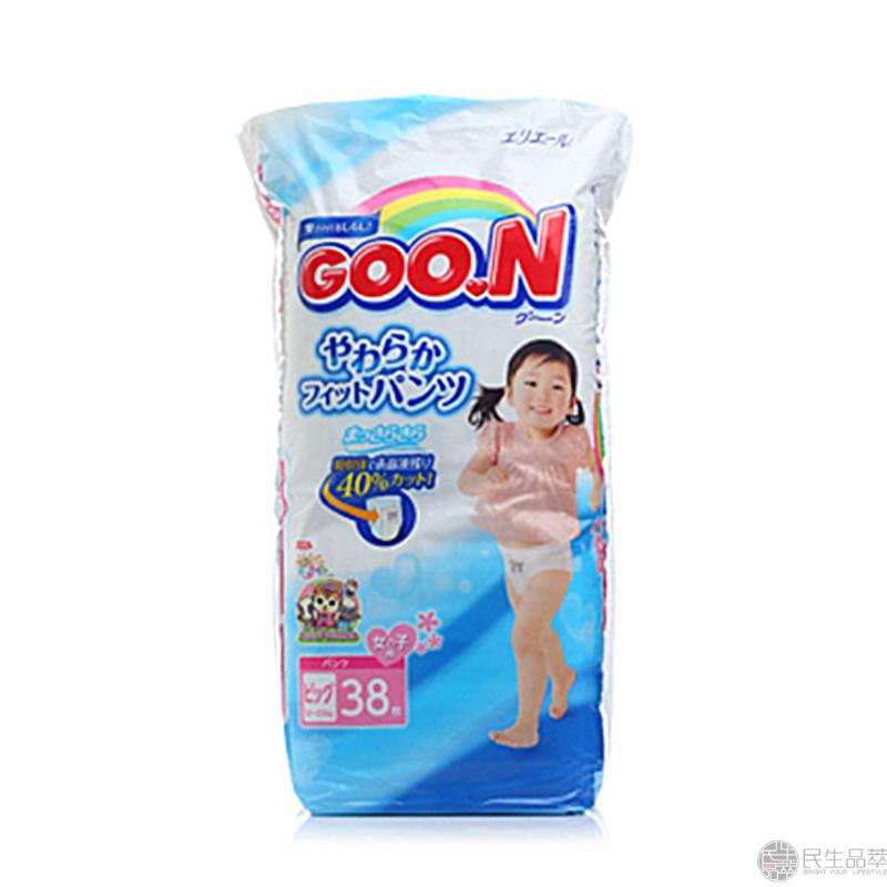 【民生品萃】GOO.N大王维E拉拉裤XL女38片