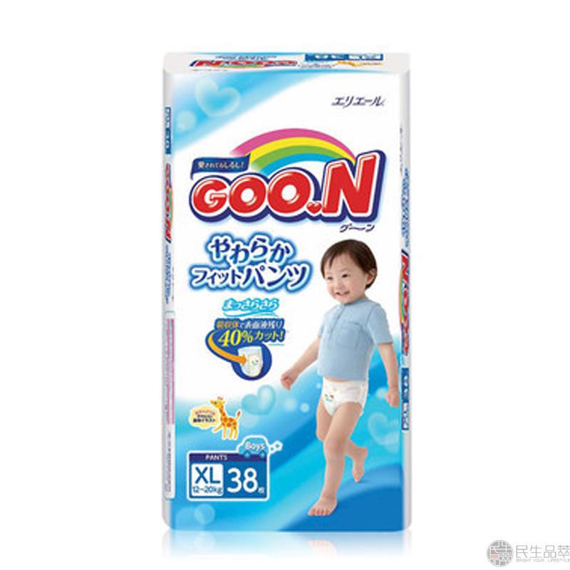 【民生品萃】GOO.N大王维E拉拉裤XL男38片