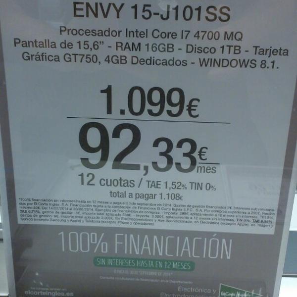 Photo taken at El Corte Inglés by Juankar m. on 6/24/2014