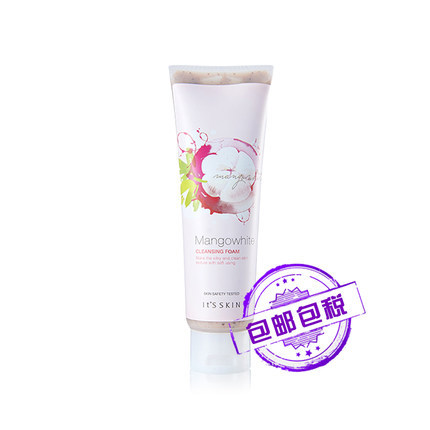 韩国进口伊思it's skin 白芒果山竹保湿洗面奶洁面乳正品150ml