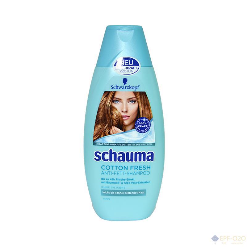 Schwarzkopf施华蔻 棉花清新去油洗发水 清爽效果长达48H 含棉花芦荟提取物 无硅油配方 Schwarzkopf施华蔻 棉花清新去油洗发水 清爽效果长达48H 含棉花芦荟提取物 无硅油配方