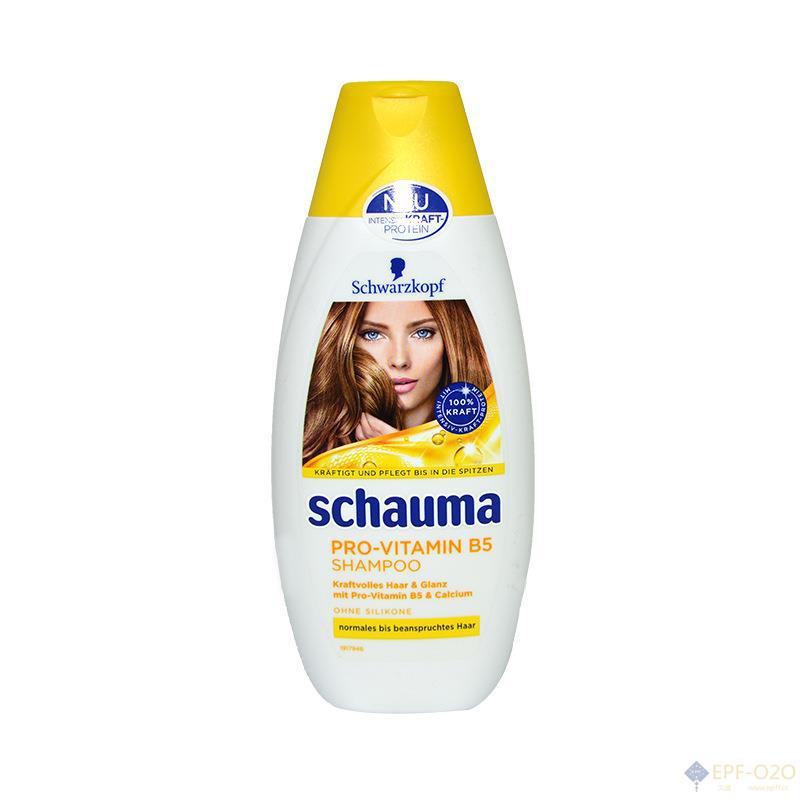 Schwarzkopf施华蔻 Schauma维他命原B5洗发露 强化发质光泽含维他命原B5和钙无硅油配方