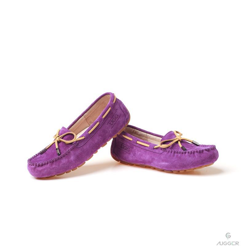 OZWEAR UGG春夏款女士豆豆鞋OB150紫色38码