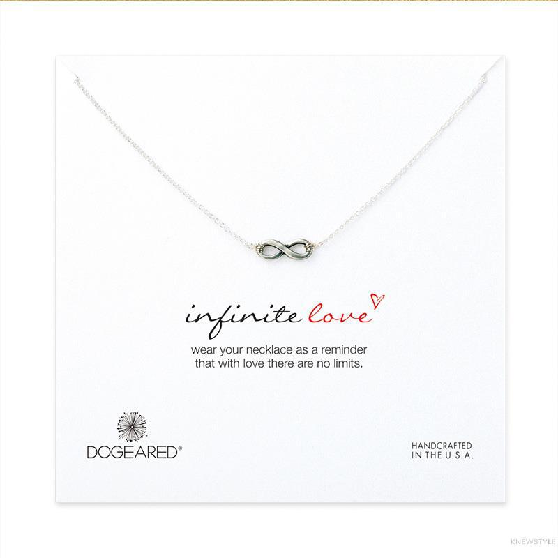 美国Dogeared多琪儿 无限的爱项链 纯银许愿锁骨链项链 16英尺1LS-S100-001900