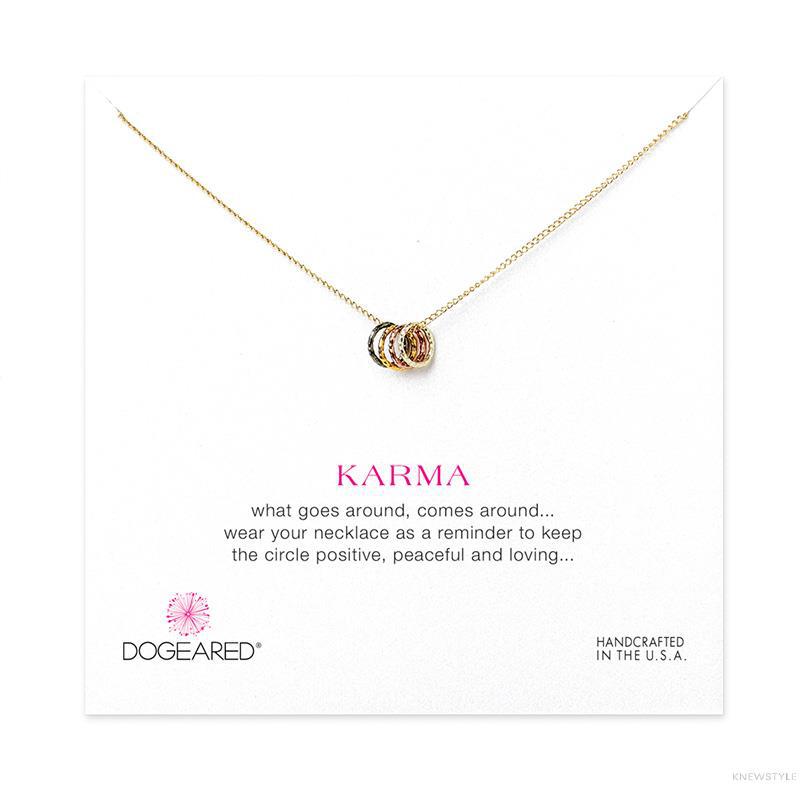 美国Dogeared多琪儿 注金纯银玫瑰金炭银许愿锁骨链项链 18英寸K1M-G200-141500