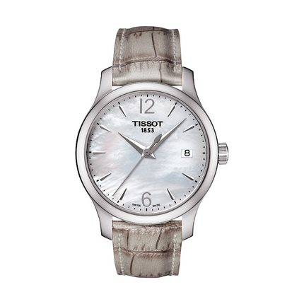 瑞士手表 天梭女表 手表女 石英表  皮带表   T063.210.17.117.00