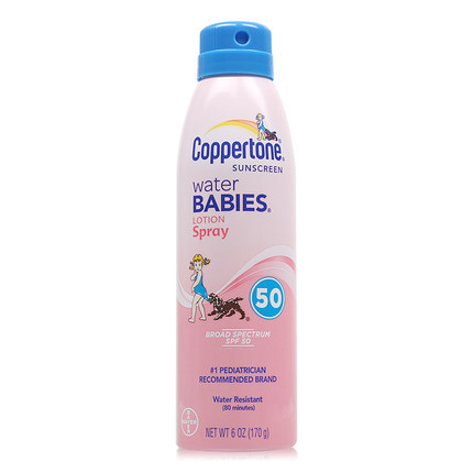 Coppertone/水宝宝新版水嫩持续防晒喷雾SPF50 170ml