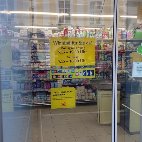 Photo taken at BILLA by Roman K. on 1/27/2014