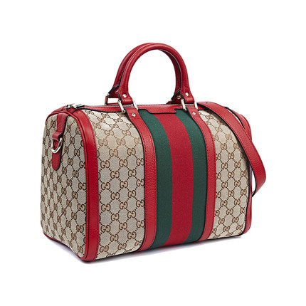 Gucci/古奇GUCCI经典LOGO印花 女士手提单肩斜跨包247205 F4CKG