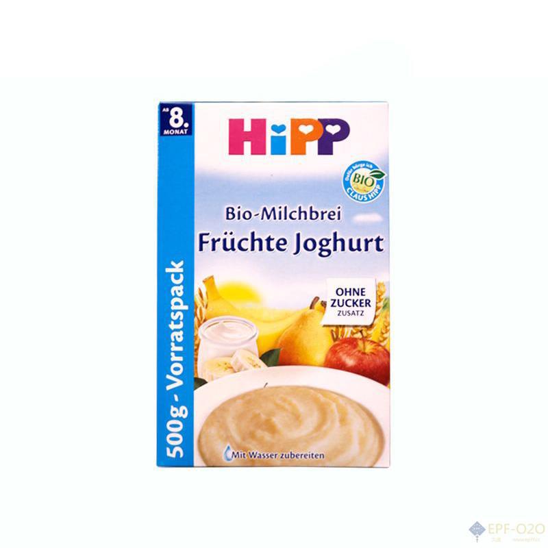 Hipp喜宝 有机酸奶水果牛奶米粉 适用8个月以上宝宝 500g