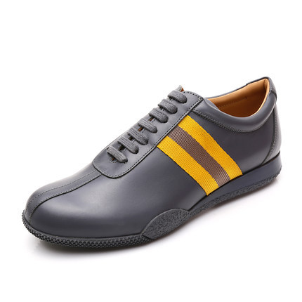 Bally/巴利正品男式休闲鞋 圆头系带牛皮商务低帮靴真皮平底鞋