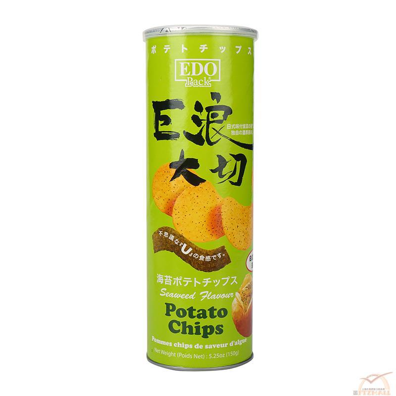 EDO PACK 巨浪大切-紫菜味薯片 150克