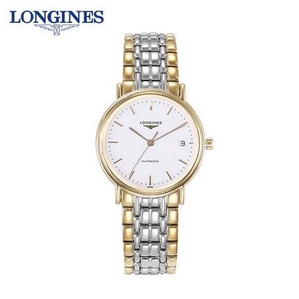 浪琴/Longines瑰丽系列机械男手表L4.821.2.12.7间金腕表全球联保