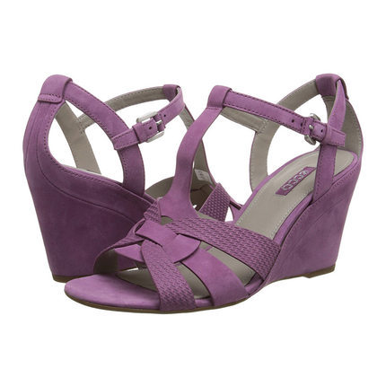 新款夏季 ECCO爱步时尚女鞋舒适坡跟高跟凉鞋354923 56111