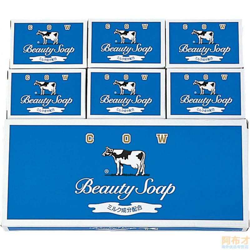 日本进口舒爽香皂-牛牌 cow 低刺激美肤舒爽香皂 蓝盒 85gX6个 日本进口舒爽香皂-牛牌 cow 低刺激美肤舒爽香皂 蓝盒 85gX6个