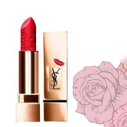 YSL/圣罗兰限量版唇印kiss&love方管唇膏口红3.8g 1,13,19,70