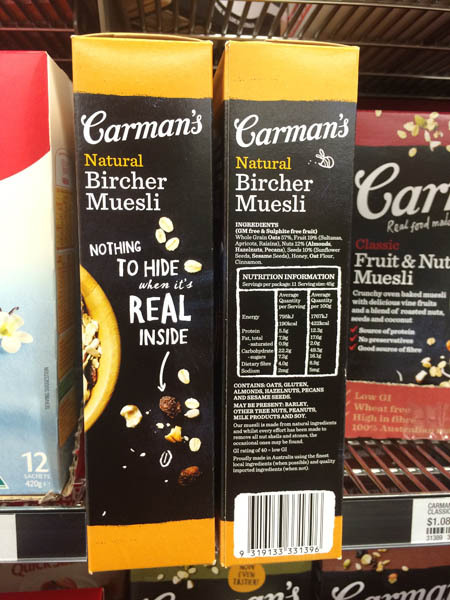 澳大利亚进口麦片粥-Carman's天然麦片粥500g