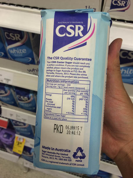 澳大利亚进口砂糖-CSR砂糖1kg