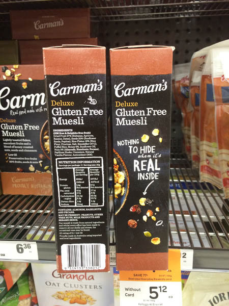 澳大利亚进口什锦早餐-Carman's无谷蛋白牛奶什锦早餐400g 澳大利亚进口什锦早餐-Carman's无谷蛋白牛奶什锦早餐400g