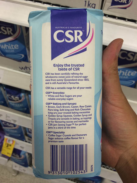 澳大利亚进口砂糖-CSR砂糖1kg
