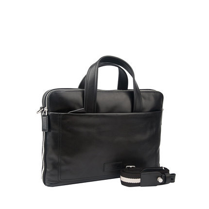 Bally/巴利欧美时尚男士牛皮手提包 单肩包商务公文包TELAG