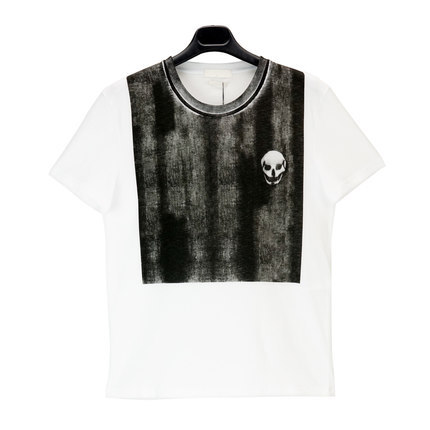 正品 ALEXANDER MCQUEEN 麦昆16春夏男士骷髅T恤174981 QGZ78