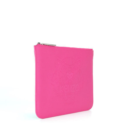 正品 KENZO 16年春夏女士虎头拼色手拿包 F04-2SA607