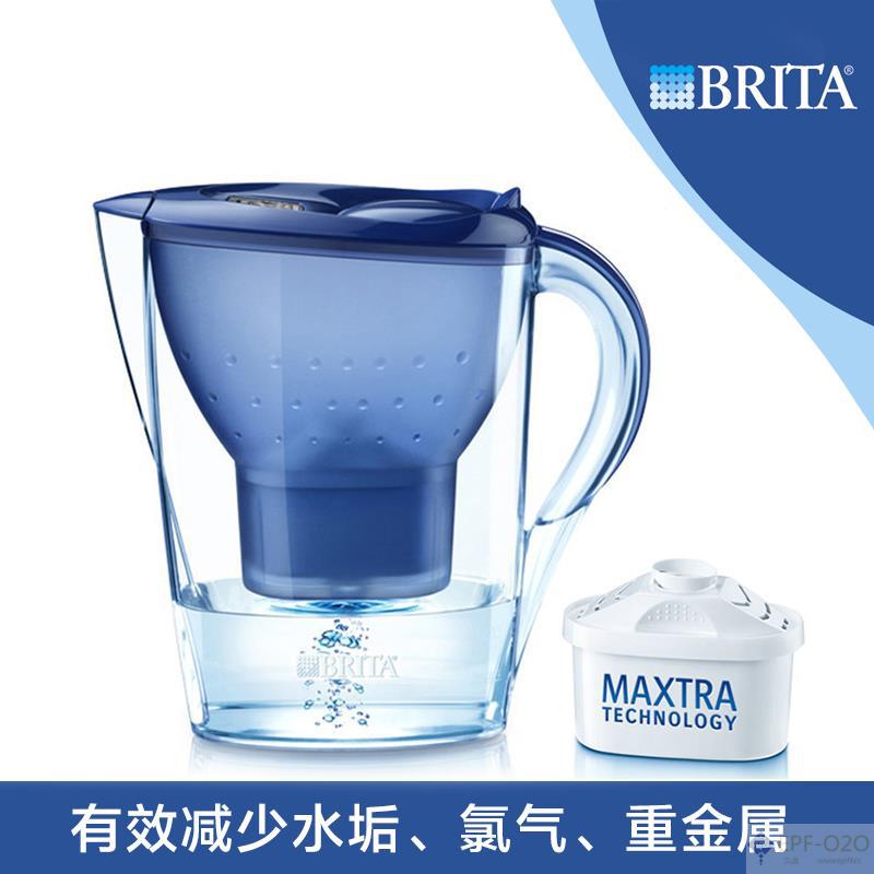 Brita碧然德 Marella 滤水壶 含1个Maxtra滤芯 蓝色 2.4L