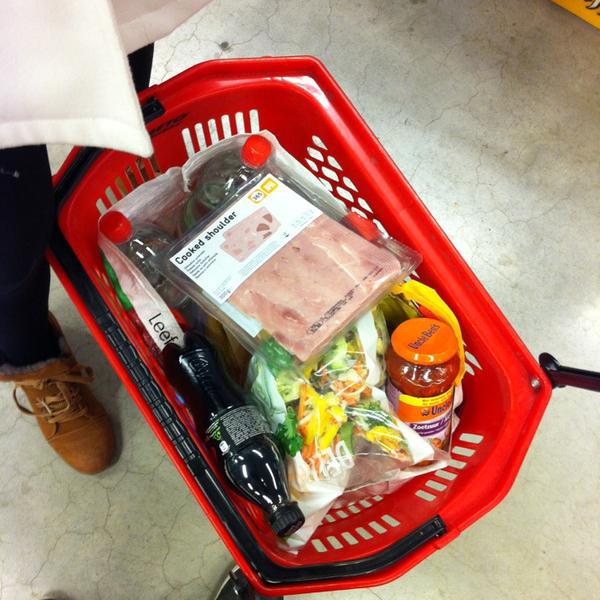 Photo taken at Proxy Delhaize by Tom D. on 3/11/2013