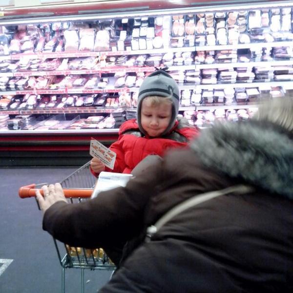 Photo taken at Colruyt by Steve H. on 12/27/2012