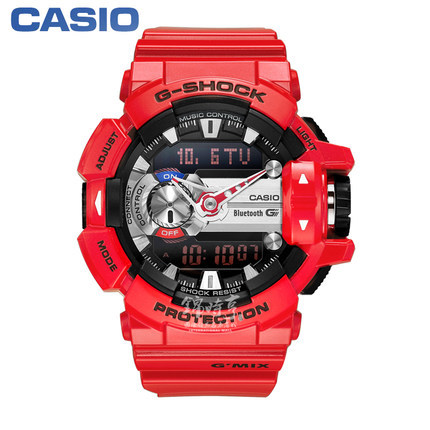 【香港直邮】卡西欧G-SHOCK音乐蓝牙运动男表 GBA-400-4A