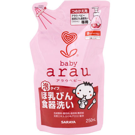 【香港直邮】日本原装arau亲皙婴幼儿泡沫清洁剂奶瓶果蔬餐具清洁 【香港直邮】日本原装arau亲皙婴幼儿泡沫清洁剂奶瓶果蔬餐具清洁