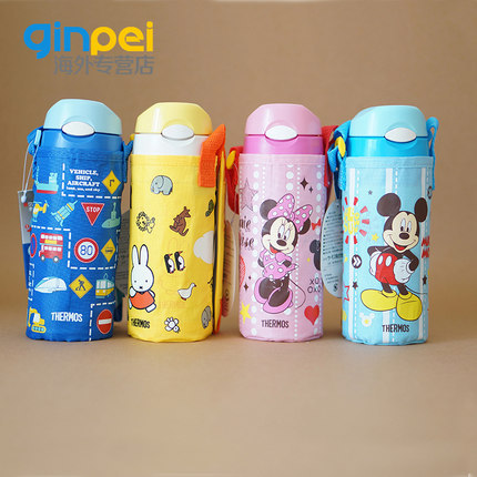 日本原装THERMOS膳魔师儿童吸管不锈钢保温杯 水杯 FFI 400F 401F