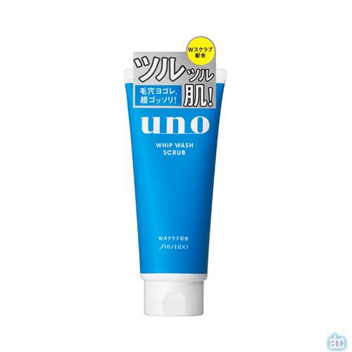 日本进口磨砂洁面乳-Shiseido 资生堂 UNO 男士深层劲爽磨砂洁面乳