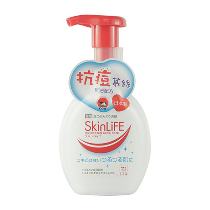 COW牛乳石碱 SkinLiFE 泡沫控油洁面乳洗面奶 200ml 修护痘痘