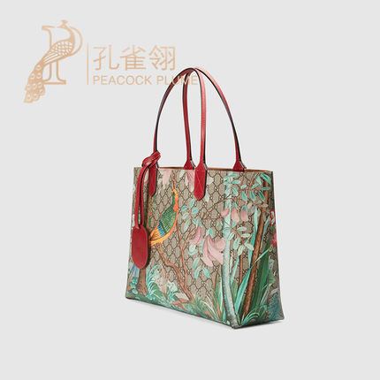 Gucci/古奇gucci女包16春款中号花鸟印花手提包412096 K0L2N 8691 Gucci/古奇gucci女包16春款中号花鸟印花手提包412096 K0L2N 8691
