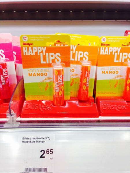 芬兰超市实拍Blistex唇膏 芬兰超市实拍Blistex唇膏