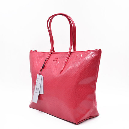 Lacoste 鳄鱼美国专柜女士大号购物袋单肩手提托特女包 1270