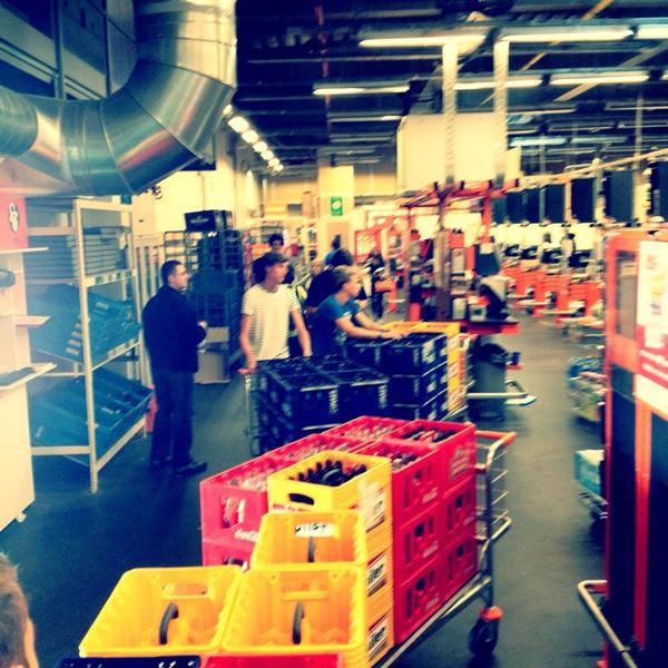 Photo taken at Colruyt by Tim V. on 8/9/2013