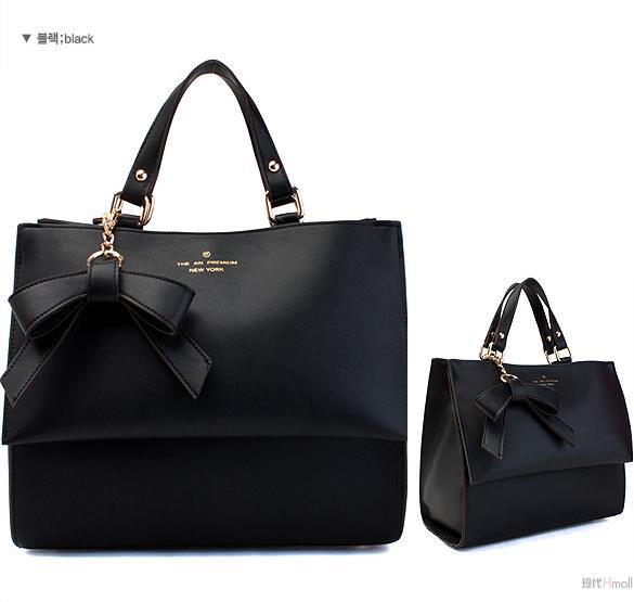 McLaNEE 斜挎包手提包单肩包(黑色)