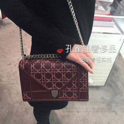 Dior迪奥dior女包15新款时尚超大藤格纹链条单肩包手提包CD898989 Dior迪奥dior女包15新款时尚超大藤格纹链条单肩包手提包CD898989