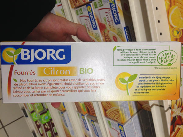 bjorg有机柠檬饼干