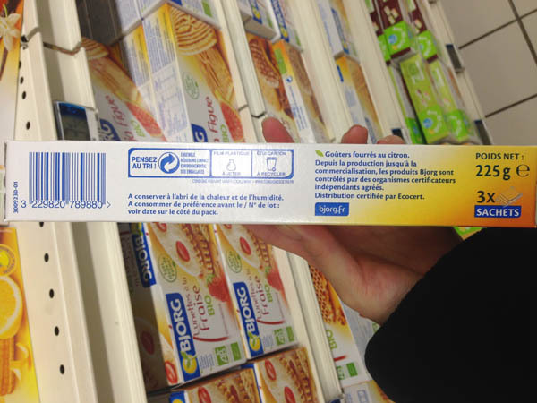 bjorg有机柠檬饼干