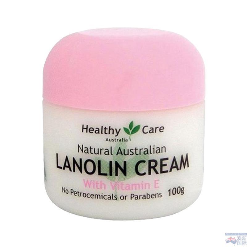 澳大利亚进口VE绵羊油-Healthy Care 绵羊油VE 维生素E美白滋润抗氧化 100g