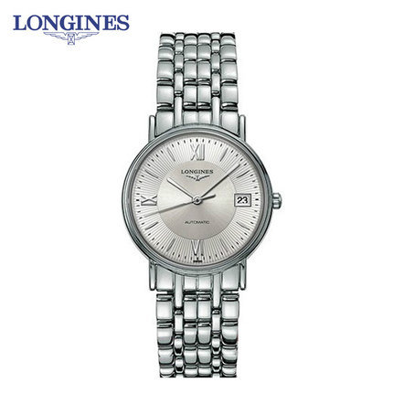 浪琴瑰丽系列 自动机械钢带男表全球联保L4.821.4.75.6