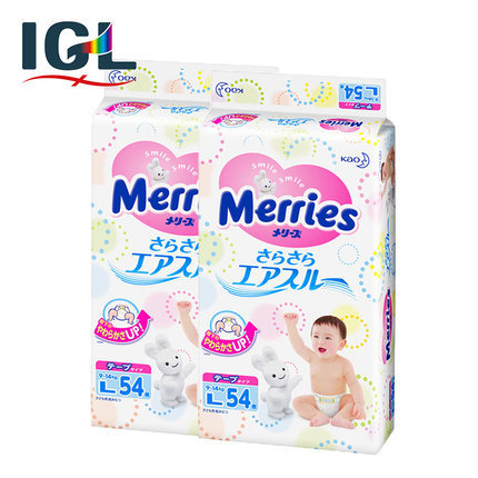 【保税区】花王妙而舒纸尿裤 L54*2包 大号尿不湿 婴儿透气尿不湿